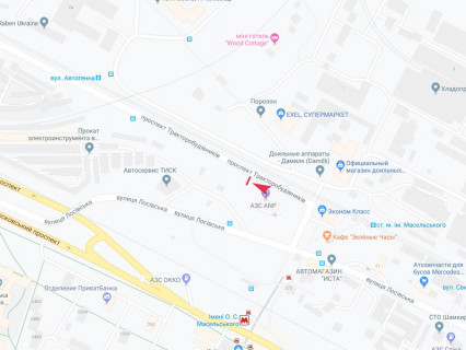 Билборд B в Харькове, 3x6  Тракторобудівників пр., 1/1, з центру схема