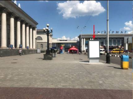 Билборд B в Днепр (Днепропетровск), 2.32x1.35  Вокзальна пл., 11, (2) фото 1