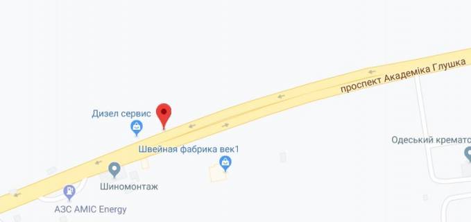 Билборд B в Одессе Князя Ярослава Мудрого просп. (Академіка Глушка просп.). - Іллічівська дорога схема