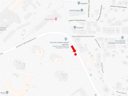 Бэклайт A в Киеве, 2.3x3.14  Старонаводницька вул., 8 А, в сторону бул. Дружби Народів, мосту Патона схема