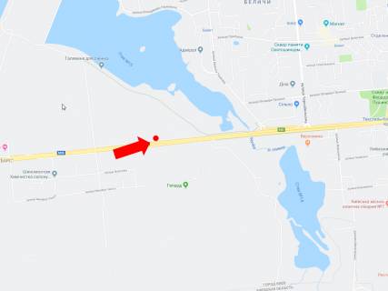 Билборд  в Киеве, 3x6  Перемоги пр., 600 м. до вул. Ушакова, в центр схема