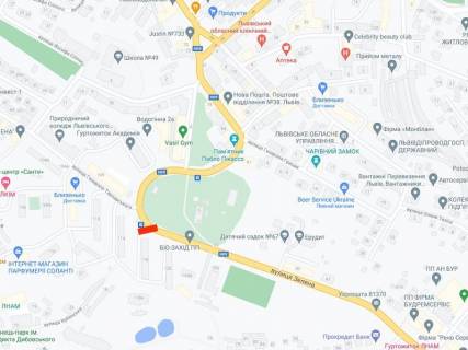Скроллер A в Львове, 2.3x3.14  Зелена вул. - Тарнавського вул. - 439415 схема