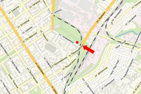 Ситилайт A в Кременчуге, 1.8x1.2  Халаменюка вул. / Леонова вул., біля з/д вокзалу, зупинки схема