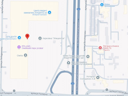 Видеоборд A в Киеве, 11x40  Полярна вул., 20-Д, Епіцентр, 3 екрани - 642989 схема