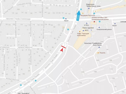 Призма A в Харькове, 3x6  Ландау пр., 91, в центр - 666379 схема