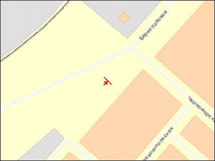 Билборд A в Херсоне Бериславське шосе - Чорноморська вул. схема