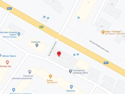 Билборд A в Борисполе Київський шлях вул., 2/2 А, аптека "Вітамін", прайс за ролик 10 сек 1 вихід/5 хвилин, з 8:00-22:00. Розрахунок для інших параметрів трансляції уточнюйте у менеджера. схема