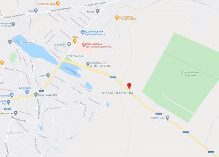 Билборд  в Красилове, 3x6  Островського вул. схема