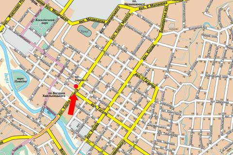 Ситилайт B в Кропивницкий (Кировоград), 1.8x1.2  В. Перспективна вул. (кол. Маркса вул.) / Карпи вул. (бывш. Тимірязєва вул.) схема