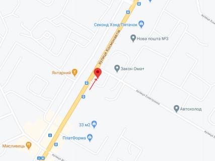 Билборд A в Николаеве Космонавтів вул., 81Д - Електронна вул. схема