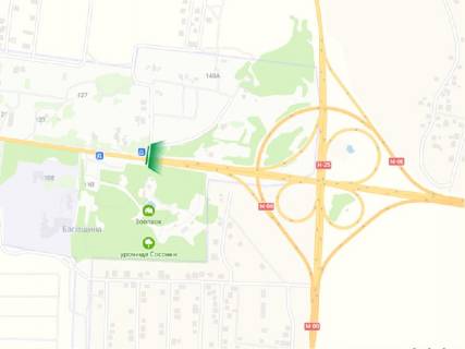 Билборд A в Ровно Київська вул., недалеко від зупинки "м/н Басовщина", в'їзд з м. Київ схема