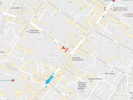 Призма A в Харькове, 3x2  Свободи вул., 36а - 667005 схема