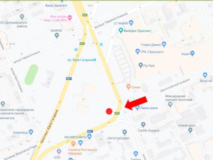 Билборд B в Киеве, 3x6  Верховної Ради бул., 36, перед ТЦ "Проспект", супермаркетами "Фокстрот", "Ашан" схема