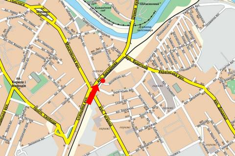 Билборд  в Ужгороде, 3x6  Антоновська вул., з/д переїзд, права схема