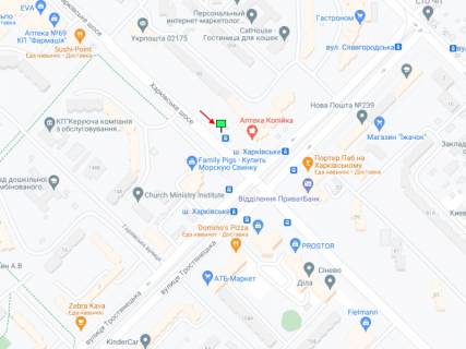 Призматрон, Призма B у Києві Харківське шосе, 55 - Тростянецька вул. - 374559 схема