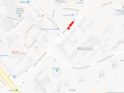 Сiтiлайт  у Києві, 1.8x1.2  Алмазова вул. (колиш. Кутузова вул.), 1, роздільник, в сторону пл. Л. Українки схема
