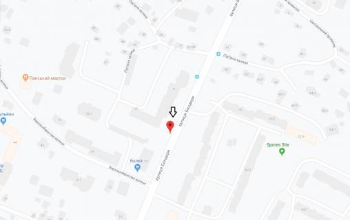 Билборд B в Хмельницком Бандери вул., 9 схема