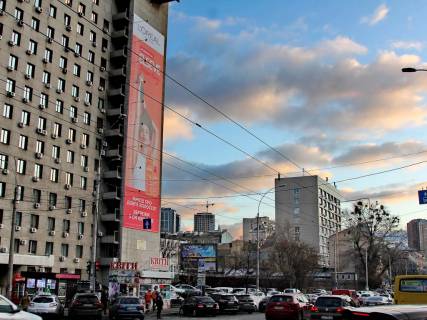 Брендмауер, Брандмауер, Брандмауэр A у Києві, 35x9.7  Антоновича вул., 51 Фото 1