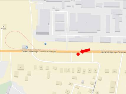 Билборд B в Харькове, 3x6  Залютинська вул., 35, з центру схема