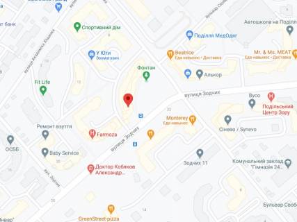 Видеоборд A у Вінниці Зодчих вул., 16, аптека "Конекс", прайс за ролик 10 сек 1 вихід/5 хвилин, на двосторонньому екрані, від 144 виходів на день. Розрахунок для інших параметрів трансляції уточнюйте у менеджера. - 301282 схема