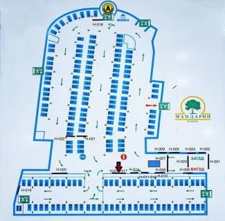 Сiтiлайт A у Києві Басейна вул., 6 - Скоропадського вул., Нижній рівень паркінгу схема