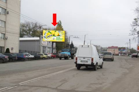 Билборд  в Кропивницкий (Кировоград), 3x6  Чикаленка вул. (кол. Медведєва вул.) / Ельворті вул., 7 (кол. Орджонікідзе вул.), біля БЦ "Ельворті" фото 1