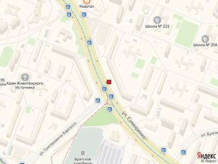 Нестандарт A у Києві Симиренка вул., 5, зупинка "вул. Григоровича-Барського", монтаж+демонтаж оплачується окремо. Вартість уточнюйте у менеджера. схема