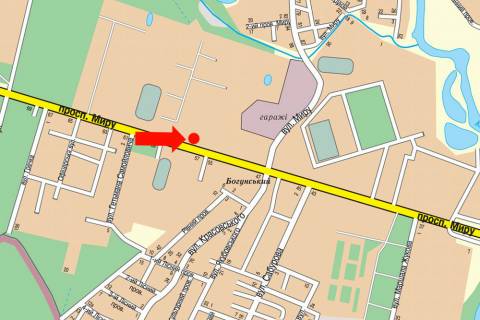 Билборд B в Житомире, 3x6  Миру пр., 34 схема