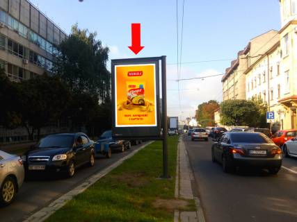 Ситилайт A в Львове, 1.8x1.2  Митрополита Андрея вул., 6, роздільник, район Політеху, в сторону Бандери вул. фото 1