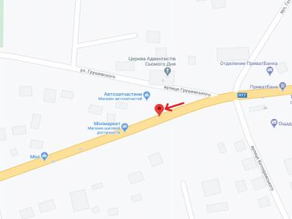 Билборд A в Горохове Шевченка вул., 47 схема