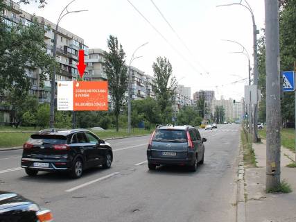 Билборд B в Киеве, 3x6  Тимошенко вул., 6, навпроти супермаркету "Екомаркет", в сторону вул. Малиновського фото