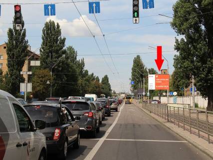 Видеоборд A у Києві, 2.3x3.14  Теліги вул., 2 - вул. Гонти, на світлофорі, в сторону ст. м. "Почайна" - 583328 Фото 1