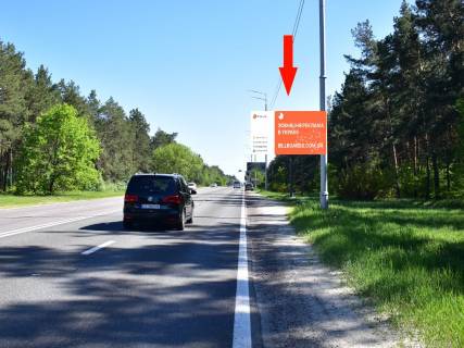 Білборд, Бігборд (Борд)  A у Київських трасах, 3x6  Столичне шосе - вул. Монашенська, 500 м до санаторію "Жовтень", з Києва Фото 1