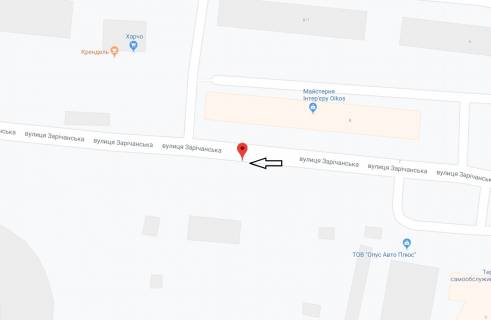 Білборд, Бігборд (Борд)  B у Хмельницькому, 3х6  вул. Зарічанська (коледж) схема