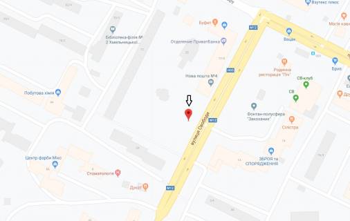 Билборд A в Хмельницком, 3х6  вул. Свободи, ( біля СВ) схема