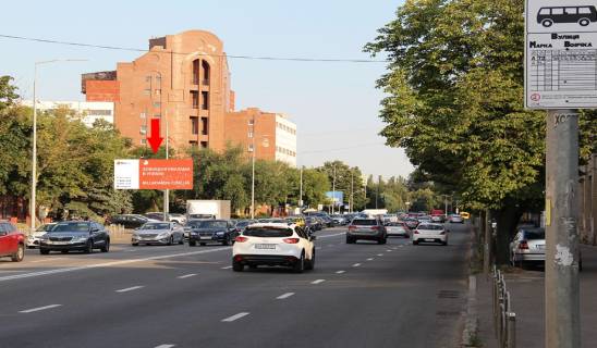 Білборд, Бігборд (Борд)  B у Києві, 3x6  Скляренко вул., 5, в сторону Бандери ін. (Кол. Московський пр.) Фото 1