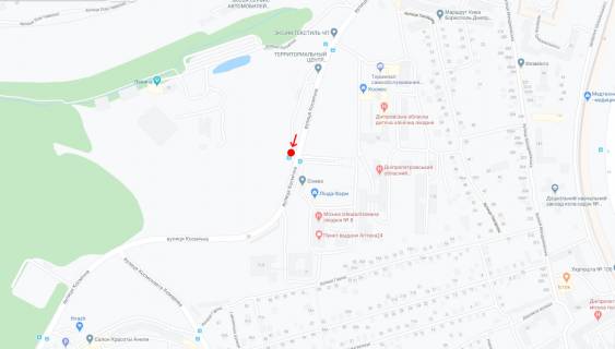 Нестандарт C у Дніпро (Дніпропетровськ), 3,75х2,10  у районі вул.Космічної, 13 схема