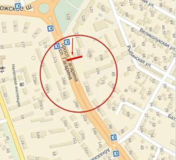 Билборд B в Днепр (Днепропетровск), 6х3  пр.Науки, 104 Б СТОРОНА схема