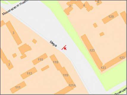 Билборд A в Днепр (Днепропетровск), 6х3  пр.Миру, 119 схема