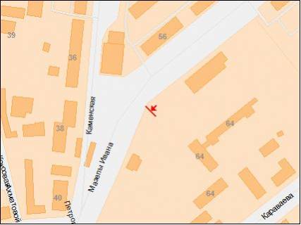 Билборд B в Днепр (Днепропетровск), 6х3  пр.Івана Мазепи, маг.АТБ, навпроти маг.ПІК, базар, до центру схема