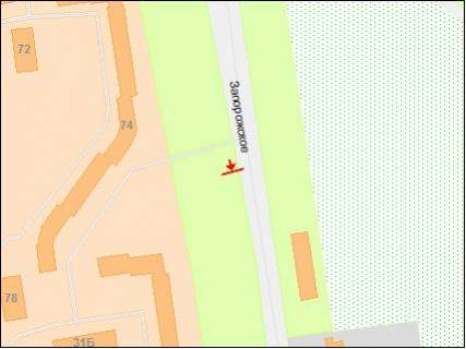 Билборд A в Днепр (Днепропетровск), 6х3  Запорізьке шосе, виїзд з міста схема