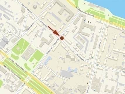 Беклайт A у Дніпро (Дніпропетровськ), 3,14х2,32  вул.Князя Володимира Великого, перехрестя з вул.Ю. Словацького, світлофор, в центр схема