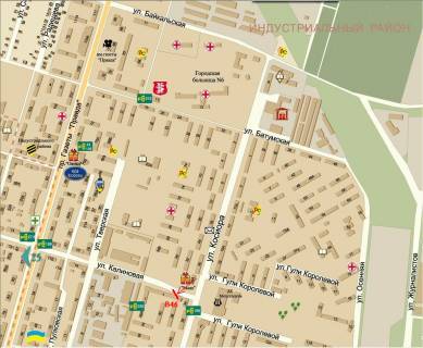 Билборд A в Днепр (Днепропетровск), 5,9х2,9  вул.Калинова, 1 схема