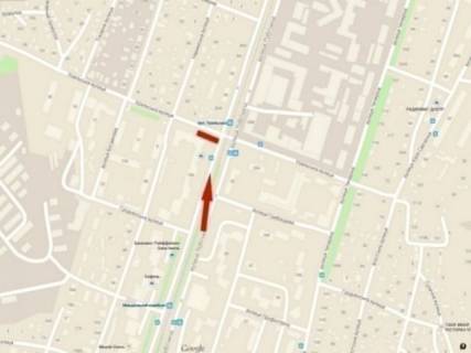 Билборд B в Днепр (Днепропетровск), 6,2х3,2  вул.Рабоча – вул.Уральська схема
