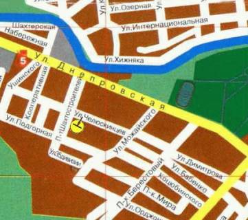 Білборд, Бігборд (Борд)   у Павлограді пр-т Шахтобудівників, 13, біля супермаркету "КАПІ" з центру схема