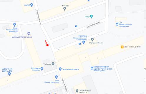 Нестандарт A в Днепр (Днепропетровск), 0,75х1,62(перф)  в районі пров. Парусного, 12Б схема