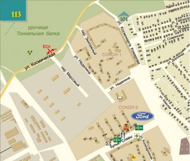 Білборд, Бігборд (Борд)  A у Дніпро (Дніпропетровськ), 6х3  вул.Космічна, 28а схема