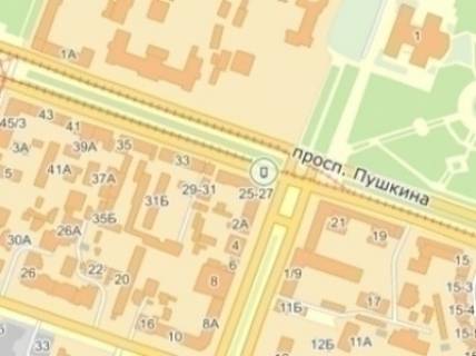 Сiтiлайт  у Дніпро (Дніпропетровськ) пр.Пушкіна, 25/27, пішохідний перехід (Піца Челентано) схема