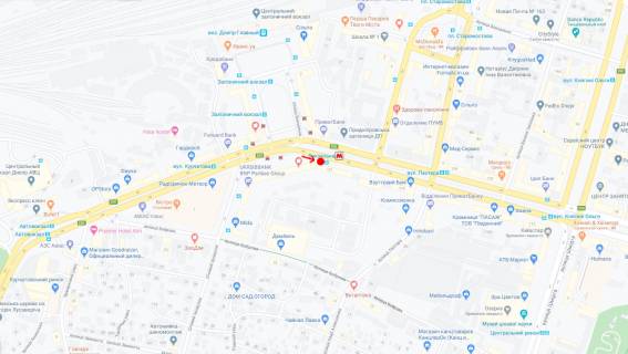 Нестандарт B в Днепр (Днепропетровск), 0,98х1,98  Пр.Дмитра Яворницького, біля буд.121 схема