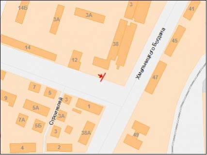 Билборд B в Днепр (Днепропетровск), 5,9х2,9  вул.Будівельників, 1 схема